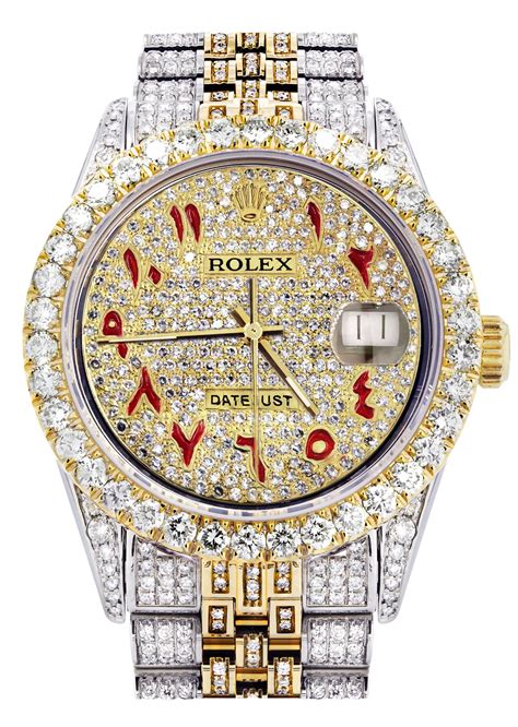 iced out watches mens rolex|watch iced out in peridot.